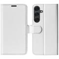 Custodia a Portafoglio per Samsung Galaxy S25+ con Chiusura Magnetica - Bianca