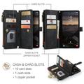 Custodia a Portafoglio Multifunzionale Caseme C30 per Samsung Galaxy S26 - Nera