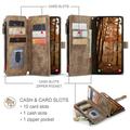 Custodia a Portafoglio Multifunzionale Caseme C30 per Samsung Galaxy S26 - Marrone