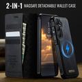 Custodia a portafoglio staccabile 2 in 1 Samsung Galaxy S26 Caseme C49 - Compatibile con MagSafe, RFID - Nera