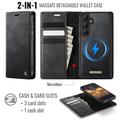 Custodia a portafoglio staccabile 2 in 1 Samsung Galaxy S26 Caseme C49 - Compatibile con MagSafe, RFID - Nera