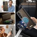 Custodia a portafoglio staccabile 2 in 1 Samsung Galaxy S26 Caseme C49 - Compatibile con MagSafe, RFID - Caffè