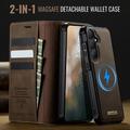 Custodia a portafoglio staccabile 2 in 1 Samsung Galaxy S26 Caseme C49 - Compatibile con MagSafe, RFID - Caffè