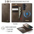 Custodia a portafoglio staccabile 2 in 1 Samsung Galaxy S26 Caseme C49 - Compatibile con MagSafe, RFID - Caffè