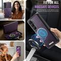 Custodia a portafoglio staccabile 2 in 1 Samsung Galaxy S26 Caseme C49 - Compatibile con MagSafe, RFID - Viola