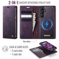Custodia a portafoglio staccabile 2 in 1 Samsung Galaxy S26 Caseme C49 - Compatibile con MagSafe, RFID - Viola