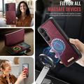 Custodia a portafoglio staccabile 2 in 1 Samsung Galaxy S26 Caseme C49 - Compatibile con MagSafe, RFID - Rossa