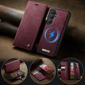 Custodia a portafoglio staccabile 2 in 1 Samsung Galaxy S26 Caseme C49 - Compatibile con MagSafe, RFID - Rossa