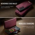 Custodia a portafoglio staccabile 2 in 1 Samsung Galaxy S26 Caseme C49 - Compatibile con MagSafe, RFID - Rossa
