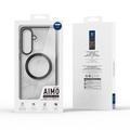 Custodia ibrida Dux Ducis Aimo compatibile con MagSafe per Samsung Galaxy S26 - Nera