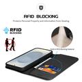 Custodia in Pelle a Portafoglio Dux Ducis Hivo per Samsung Galaxy S26 - Nera