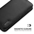 Custodia in Pelle a Portafoglio Dux Ducis Hivo per Samsung Galaxy S26 - Nera