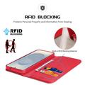Custodia in Pelle a Portafoglio Dux Ducis Hivo per Samsung Galaxy S26 - Rossa