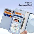 Custodia in pelle a portafoglio con copertura magnetica Dux Ducis Lawa per Samsung Galaxy S26 - Baby Blu