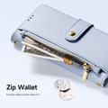 Custodia in pelle a portafoglio con copertura magnetica Dux Ducis Lawa per Samsung Galaxy S26 - Baby Blu