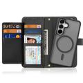 Custodia in pelle a portafoglio con copertura magnetica Dux Ducis Lawa per Samsung Galaxy S26 - Nera