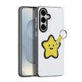 Custodia per Samsung Galaxy S26 Dux Ducis Luvy con anello per le dita e cinturino per la mano - Bianco / Stella