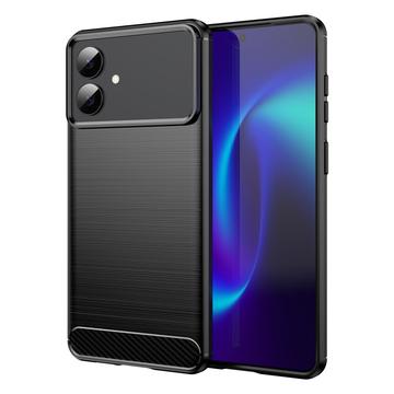 Custodia in TPU spazzolato per Samsung Galaxy S26 Edge - Fibra di Carbonio