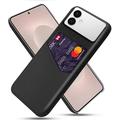 Custodia KSQ con Slot per Schede per Samsung Galaxy S26 Edge - Nera