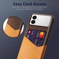 Custodia KSQ con Slot per Schede per Samsung Galaxy S26 Edge - Arancione