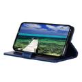 Samsung Galaxy S26 Edge Custodia a portafoglio con supporto - Blu