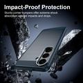 Custodia in TPU spazzolato per Samsung Galaxy S26 FE - Fibra di Carbonio - Blu