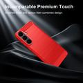 Custodia in TPU spazzolato per Samsung Galaxy S26 FE - Fibra di Carbonio