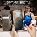 Custodia a portafoglio in pelle di vitello con blocco RFID Samsung Galaxy S26 FE Caseme 033 - Caffè