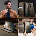 Custodia a portafoglio in pelle di vitello con blocco RFID Samsung Galaxy S26 FE Caseme 033 - Caffè