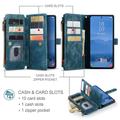 Custodia a Portafoglio Multifunzionale Caseme C30 per Samsung Galaxy S26 FE - Blu