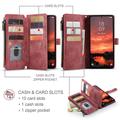 Custodia a Portafoglio Multifunzionale Caseme C30 per Samsung Galaxy S26 FE - Rossa