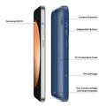 Custodia ibrida per Samsung Galaxy S26 FE Dux Ducis Yind - Compatibile con MagSafe - Tummansininen
