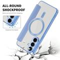 Custodia Samsung Galaxy S26 FE con slot per schede - Compatibile con MagSafe - Blu