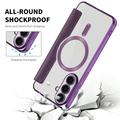Custodia Samsung Galaxy S26 FE con slot per schede - Compatibile con MagSafe - Viola