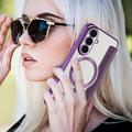 Custodia Samsung Galaxy S26 FE con slot per schede - Compatibile con MagSafe - Viola