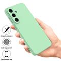 Custodia in silicone liquido con cinghia a mano per Samsung Galaxy S26 FE - Verde
