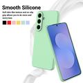 Custodia in silicone liquido con cinghia a mano per Samsung Galaxy S26 FE - Verde