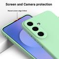 Custodia in silicone liquido con cinghia a mano per Samsung Galaxy S26 FE - Verde