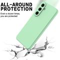 Custodia in silicone liquido con cinghia a mano per Samsung Galaxy S26 FE - Verde
