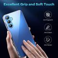 Custodia in TPU per Samsung Galaxy S26 FE con 2x protezioni per lo schermo in vetro temperato - Trasparente