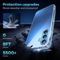 Custodia in TPU per Samsung Galaxy S26 FE con 2x protezioni per lo schermo in vetro temperato - Trasparente