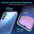 Custodia in TPU per Samsung Galaxy S26 FE con 2x protezioni per lo schermo in vetro temperato - Trasparente
