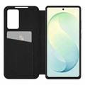 Custodia Flip con slot per schede Samsung Galaxy S26 FE Tech-Protect Smart Clear View - Nera