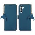 Samsung Galaxy S26 FE Custodia in pelle con RFID - Blu