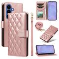 Custodia a portafoglio trapuntata lusso per Samsung Galaxy S26 - Oro rosa