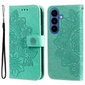 Custodia a portafoglio per Samsung Galaxy S26 serie Mandala - Verde