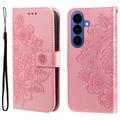Custodia a portafoglio per Samsung Galaxy S26 serie Mandala - Rosa