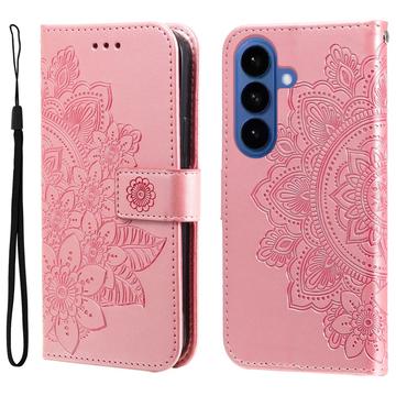 Custodia a portafoglio per Samsung Galaxy S26/S26 Pro serie Mandala - Rosa