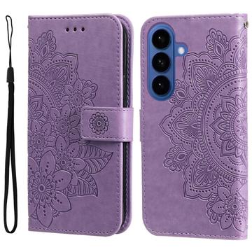 Custodia a portafoglio per Samsung Galaxy S26/S26 Pro serie Mandala - Viola