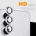 Set di protezioni per la fotocamera con strass per Samsung Galaxy S26 Northjo - Argento